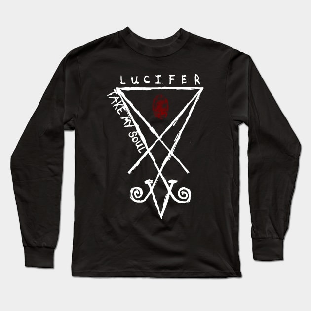 Lucifer, take my soul (white) Long Sleeve T-Shirt by MacSquiddles